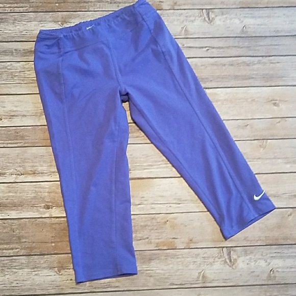 Nike Pants - Purple Nike Dri-Fit Tight Fit Capri Style Pants